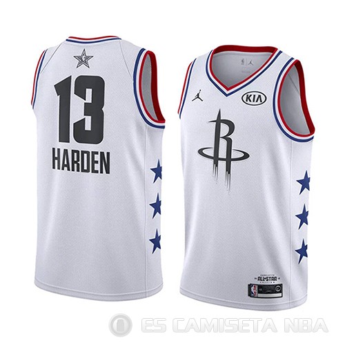 Camiseta James Harden #13 All Star 2019 Houston Rockets Blanco - Haga un click en la imagen para cerrar